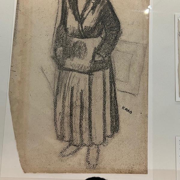 A portrait of Berthe Weill (1865–1951) by Georges Kars